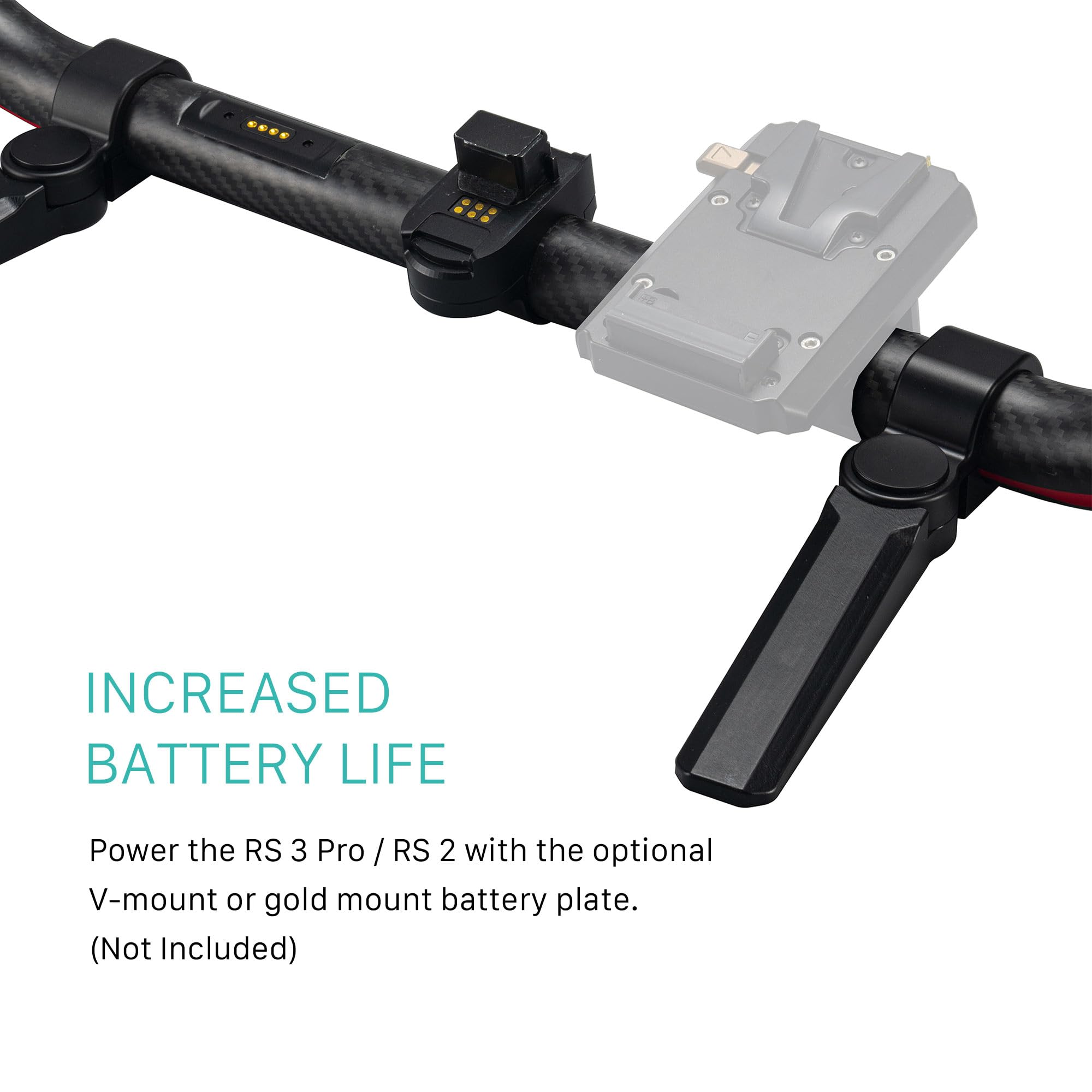 Tilta Advanced Ring Grip Compatible With Dji Ronin Rs3 Pro/ Rs4/ Rs4 Pro | Carbon Fiber | Smoother Movement & Flexibility | Video Stabilization | Multiple Power Options | Tga Arg